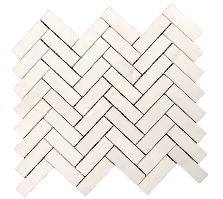 Bianco Dolomite Herringbone